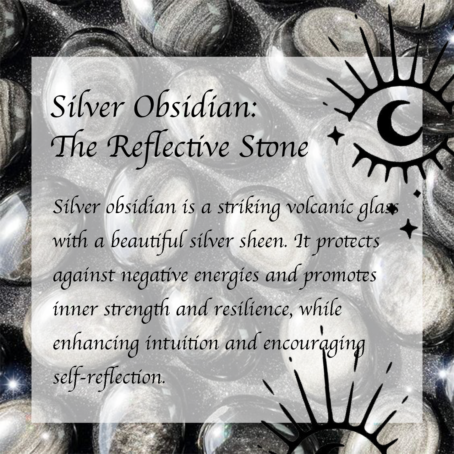 Obsidian Silver Secretive Couple Love Strength Bracelet